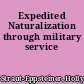 Expedited Naturalization through military service
