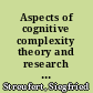 Aspects of cognitive complexity theory and research as applied to a managerial decision making simulation /