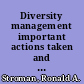 Diversity management important actions taken and planned to further enhance diversity : testimony before the Subcommittee on Federal Workforce, Postal Service, and the District of Columbia, Committee on Oversight and Government Reform, House of Representatives /