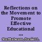Reflections on the Movement to Promote Effective Educational Evaluations Through the Use of Professional Standards. Discussion Draft