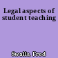 Legal aspects of student teaching