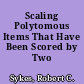 Scaling Polytomous Items That Have Been Scored by Two Raters