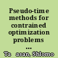 Pseudo-time methods for contrained optimization problems governed by PDE