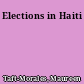 Elections in Haiti