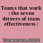 Teams that work : the seven drivers of team effectiveness /
