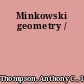 Minkowski geometry /