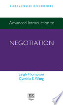 Advanced introduction to negotiation /
