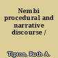 Nembi procedural and narrative discourse /