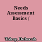 Needs Assessment Basics /