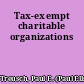 Tax-exempt charitable organizations