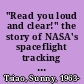 "Read you loud and clear!" the story of NASA's spaceflight tracking and data network /