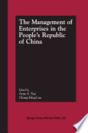 The Management of Enterprises in the People's Republic of China /