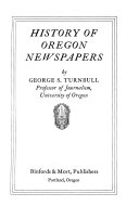 History of Oregon newspapers /