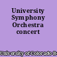 University Symphony Orchestra concert
