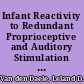 Infant Reactivity to Redundant Proprioceptive and Auditory Stimulation A Twin Study /