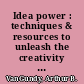 Idea power : techniques & resources to unleash the creativity in your organization /