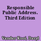 Responsible Public Address. Third Edition