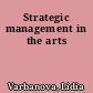 Strategic management in the arts