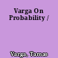 Varga On Probability /