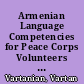 Armenian Language Competencies for Peace Corps Volunteers in Armenia