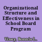 Organizational Structure and Effectiveness in School Board Program Departments
