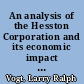 An analysis of the Hesston Corporation and its economic impact on the town of Hesston, Kansas /