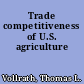 Trade competitiveness of U.S. agriculture