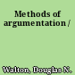 Methods of argumentation /