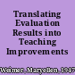Translating Evaluation Results into Teaching Improvements