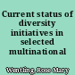 Current status of diversity initiatives in selected multinational corrporations