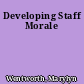 Developing Staff Morale