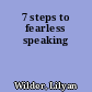 7 steps to fearless speaking