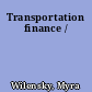 Transportation finance /