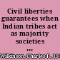 Civil liberties guarantees when Indian tribes act as majority societies : the case of the Winnebago retrocession /