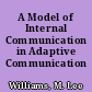 A Model of Internal Communication in Adaptive Communication Systems