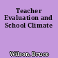 Teacher Evaluation and School Climate