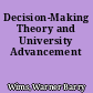 Decision-Making Theory and University Advancement