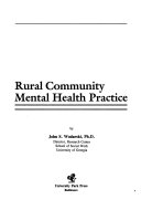 Rural community mental health practice /