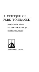 A critique of pure tolerance /