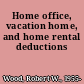Home office, vacation home, and home rental deductions