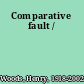 Comparative fault /