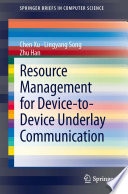 Resource management for device-to-device underlay communication /