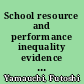 School resource and performance inequality evidence from the Philippines /