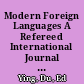 Modern Foreign Languages A Refereed International Journal of Linguistics and Applied Linguistics, 2000 /