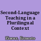 Second-Language Teaching in a Plurilingual Context