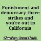 Punishment and democracy three strikes and you're out in California /