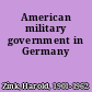 American military government in Germany