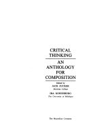 Critical thinking : an anthology for composition /